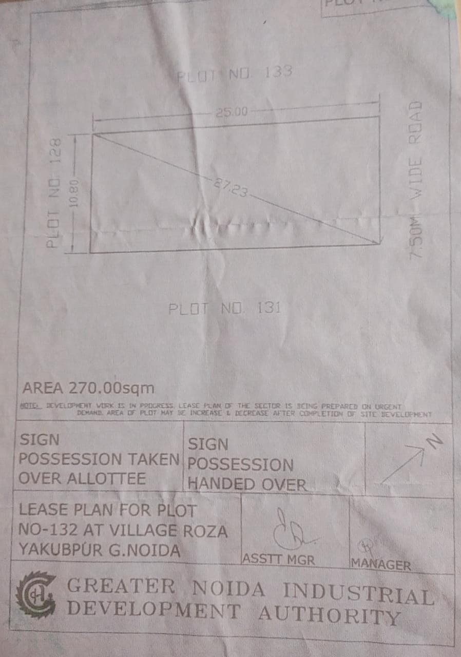Sector 16B Plot